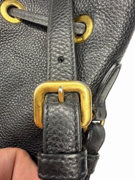 Prada Black Vitello Daino Bag Backpack See Info main image 15